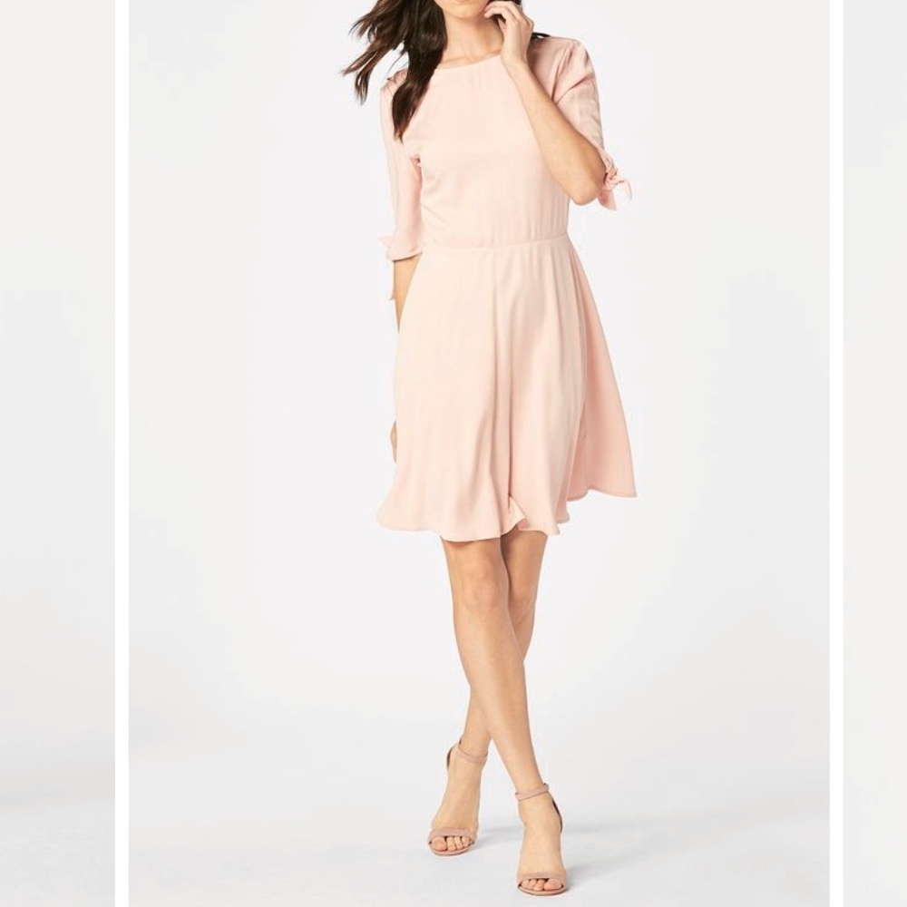 💓 Tie Sleeve Skater Dress